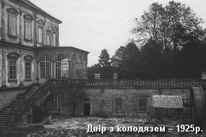 Замковий двір з колодязем 1925р.