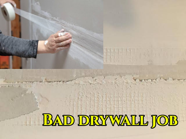 bad drywall job