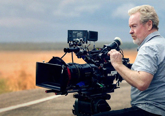 Fotografías de Ridley Scott detrás de las cámaras