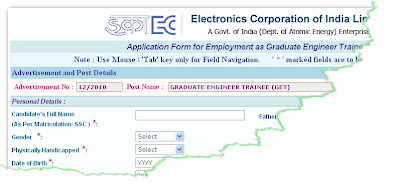 ECIL GET Recruitment Online Form