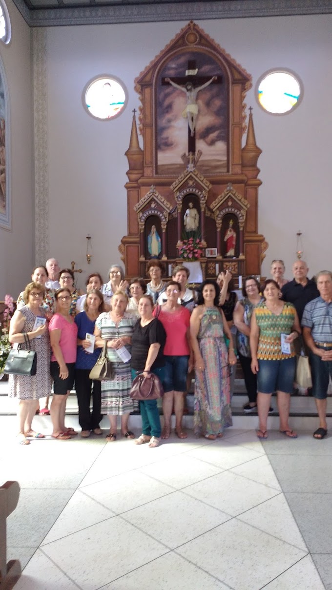 ROMEIROS DE URUSSANGA VISITAM O SANTUÁRIO DE ALBERTINA 