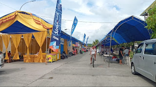 Lapak EXPO UMKM penuhi pelaku usaha di taman Pelangi kepulauan Selayar (foto istimewa)