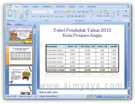 Tabel sering dipakai di microsoft word dan excel Cara Menambah Tabel Excel/Word ke Slide Powerpoint