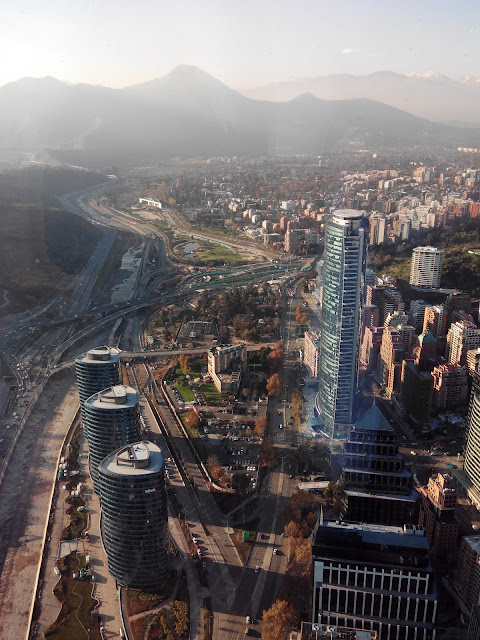 Vistas desde Edificio Costanera, Santiago de Chile