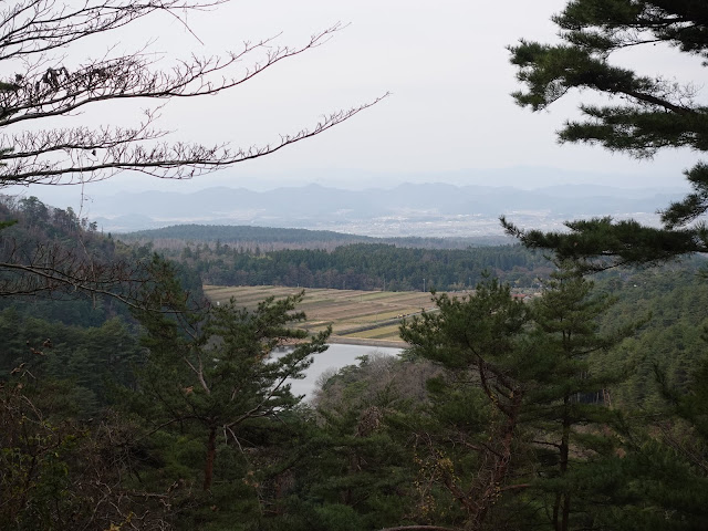 赤松池の脇道からの眺望　赤松池