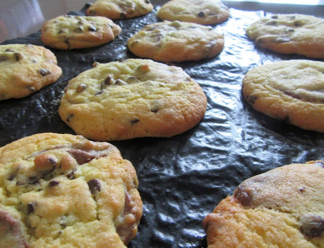 chocolate chip cookies moelleux et fondants