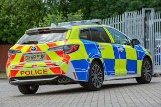 Toyota Corolla Touring Sports Police Car (2020) Rear Side