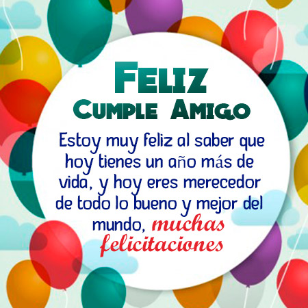 ¿cuánto quieres a tus amigos? Postales de Feliz Cumpleaños para Felicitar a un amigo ...