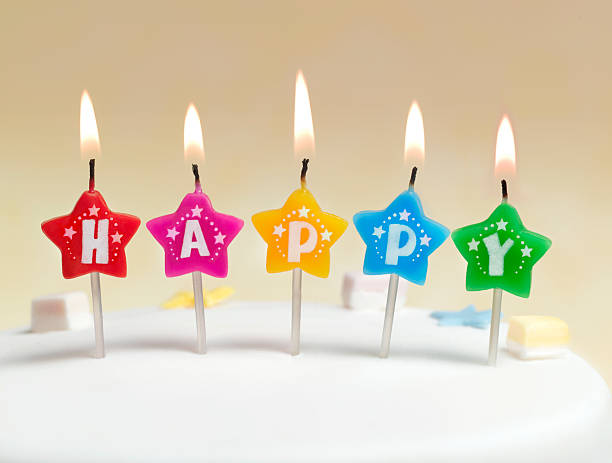 HAPPY birthday candles