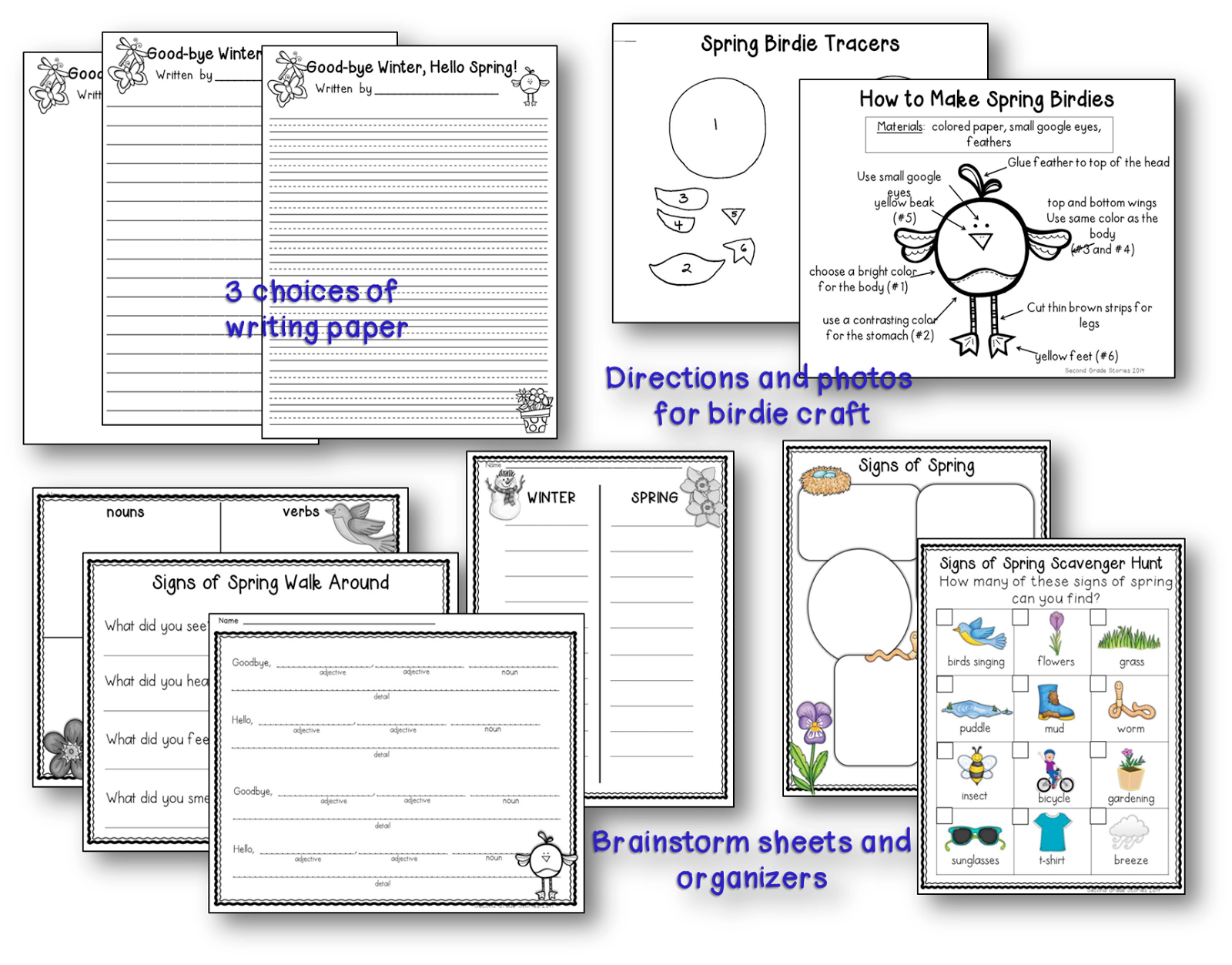 http://www.teacherspayteachers.com/Product/Spring-writing-Goodbye-Winter-Hello-Spring-635494