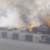 OMG!!! Vehicle Parked Close To A Heap Of Rubbish Burnt Alongside It In Yenagoa (Photo)