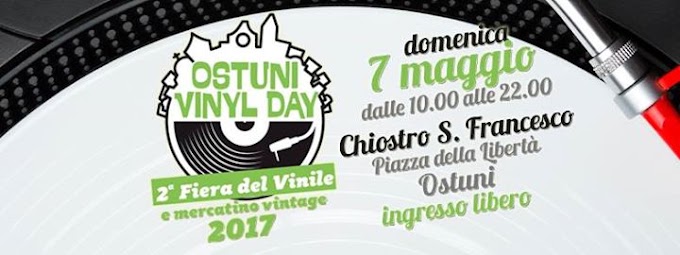 Ostuni Vinyl Day, domenica 7 maggio, il nero del vinile nel bianco di Ostuni