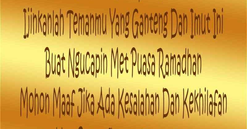 Kumpulan 17 Ucapan Selamat Puasa Ramadhan Lucu Terbaru 