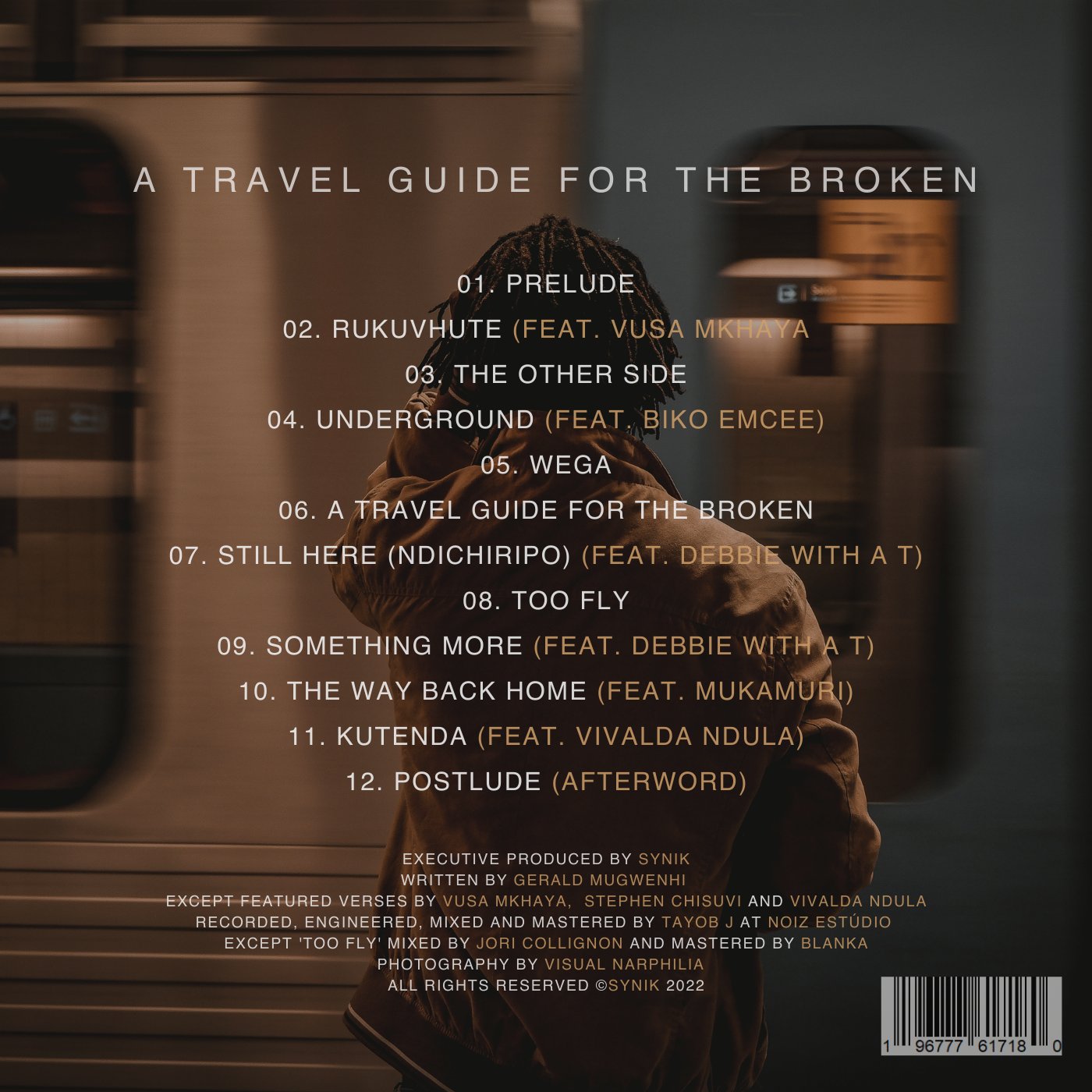 Synik new album A Travel Guide For The Broken tracklist zimhiphop album review