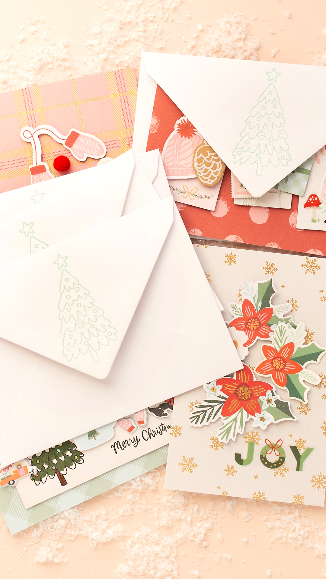 American Crafts | Christmas cards in a handmade box