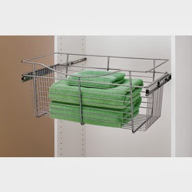 Rev-A-Shelf 2-Piece Chrome Closet Baskets