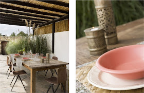 comedor exterior estilo boho chic chicanddeco