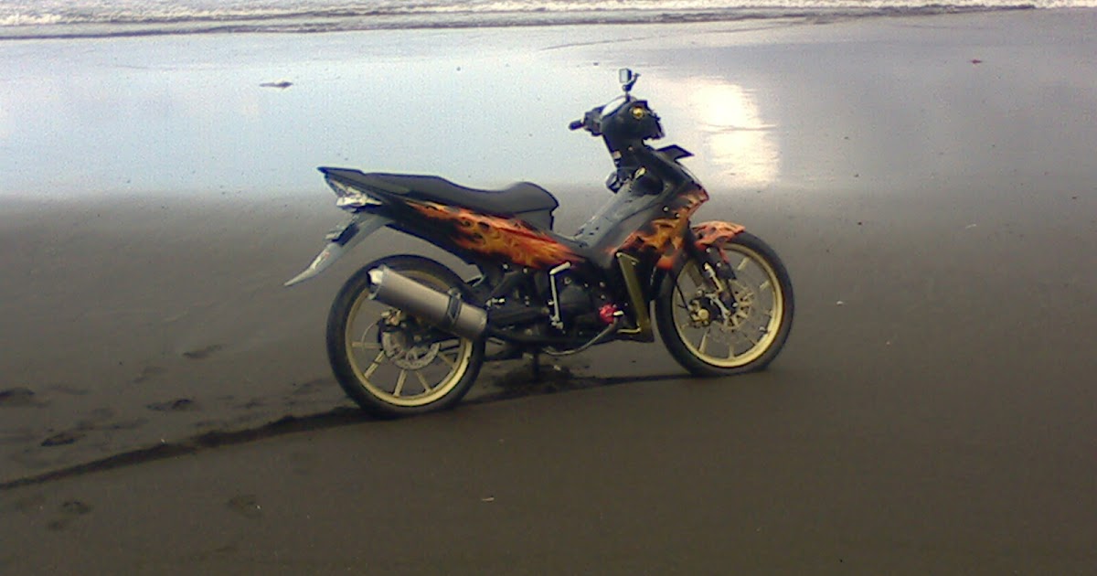 Modifikasi cat Jupiter MX tahun 2006 di Air Brush  Oto Trendz