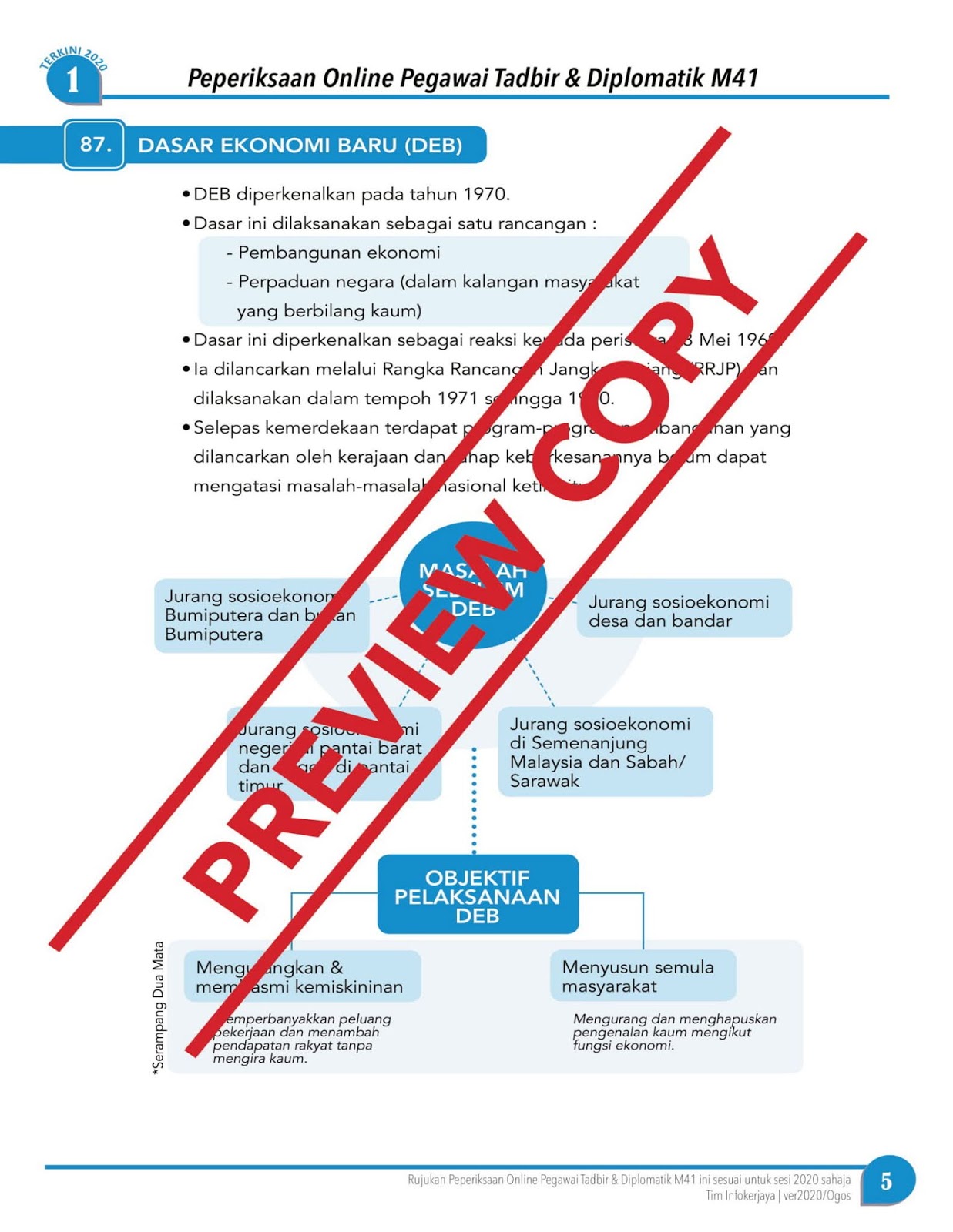 Nota Ringkas & Contoh Soalan Peperiksaan Pegawai Tadbir 