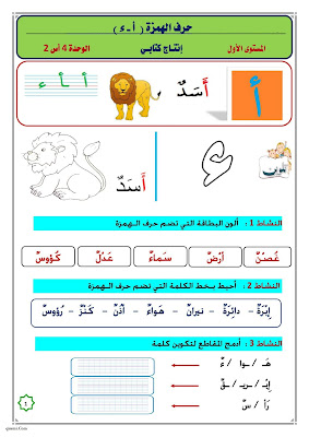 قراءة حرف الألف