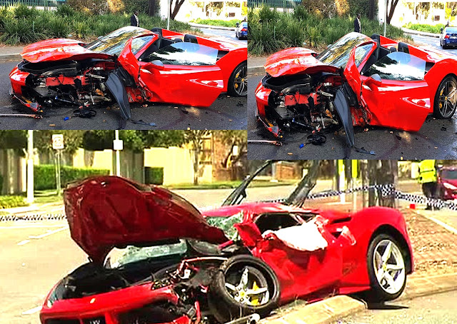 Accident ferrari