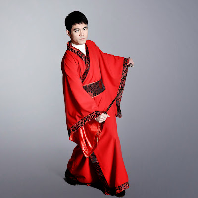 Ancient costume dress of hanfu man clothing