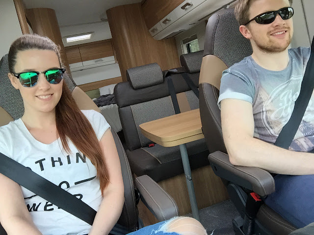 The Great Finnish Road Trip - campervan selfie The Great Finnish Road Trip, Scott and Kirsty