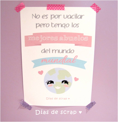 scrap freebies poster regalo dia de los abuelos diy paso a paso