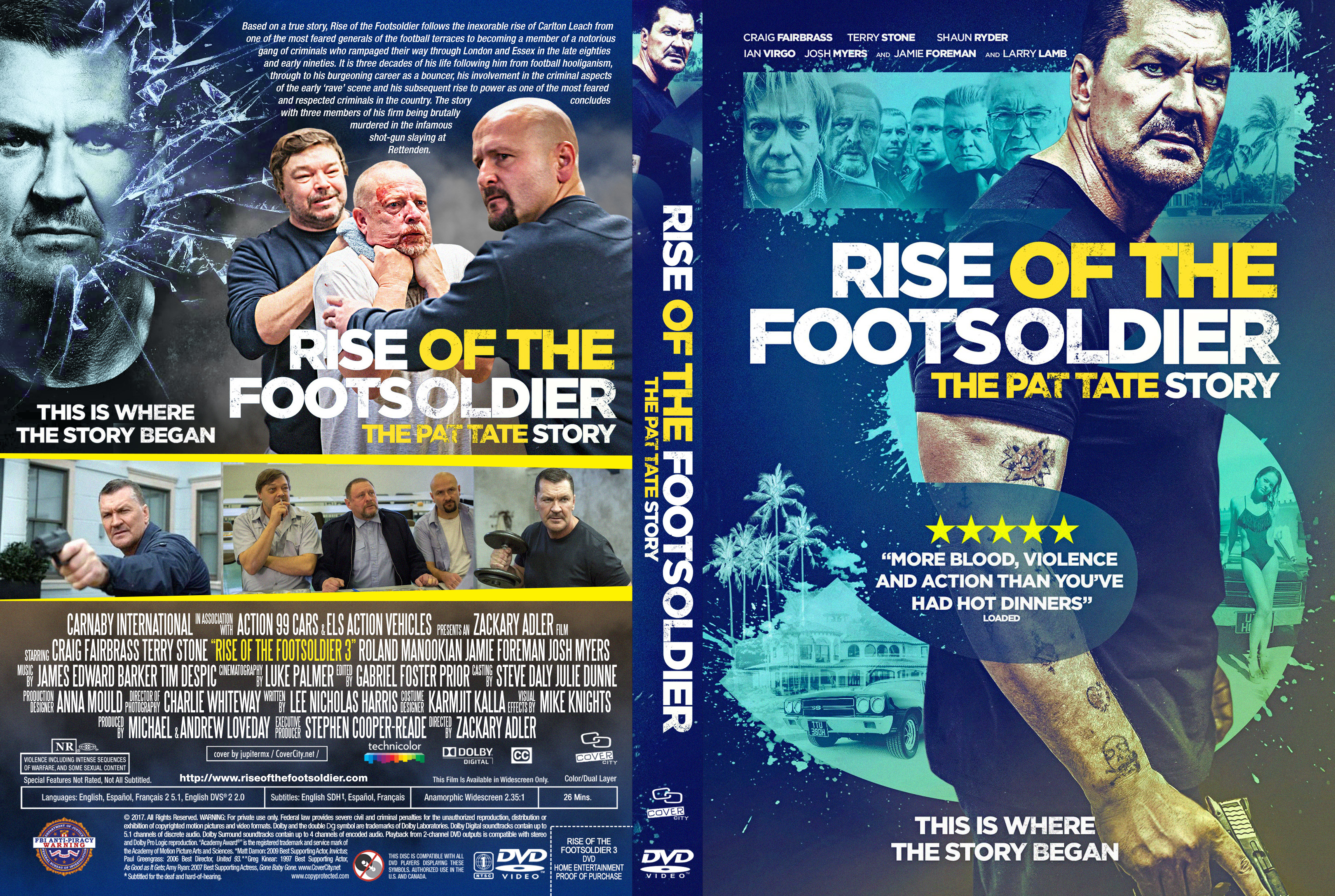 Rise of the Footsoldier 3 The Pat Tate Story DVD Cover 