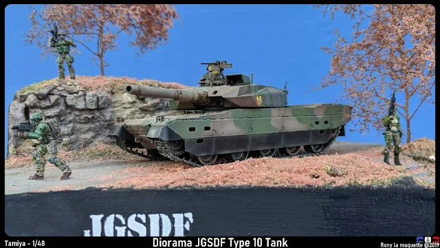 Diorama JGSDF Type 10 Tank & US Ariadna Ranger Force