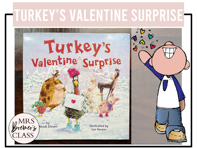 Turkeys Valentine Surprise book activities unit with literacy printables, reading companion activities, lesson ideas, and a craft for Kindergarten and First Grade