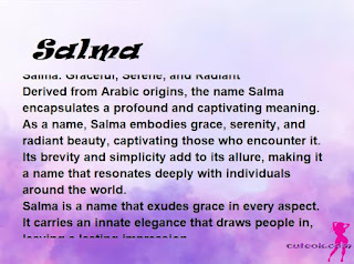 meaning of the name "Salma"