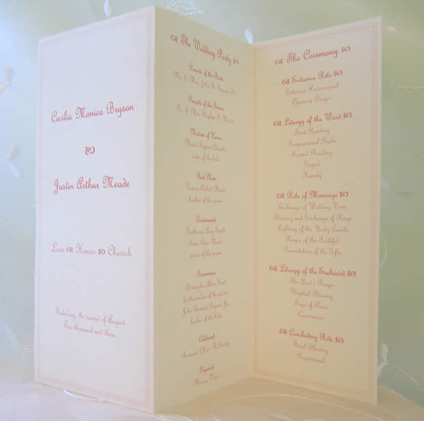 trifold wedding invitation template