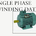 3 hp single phase motor winding data