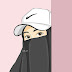 Hijab Bercadar Cantik Kartun Muslimah Bercadar