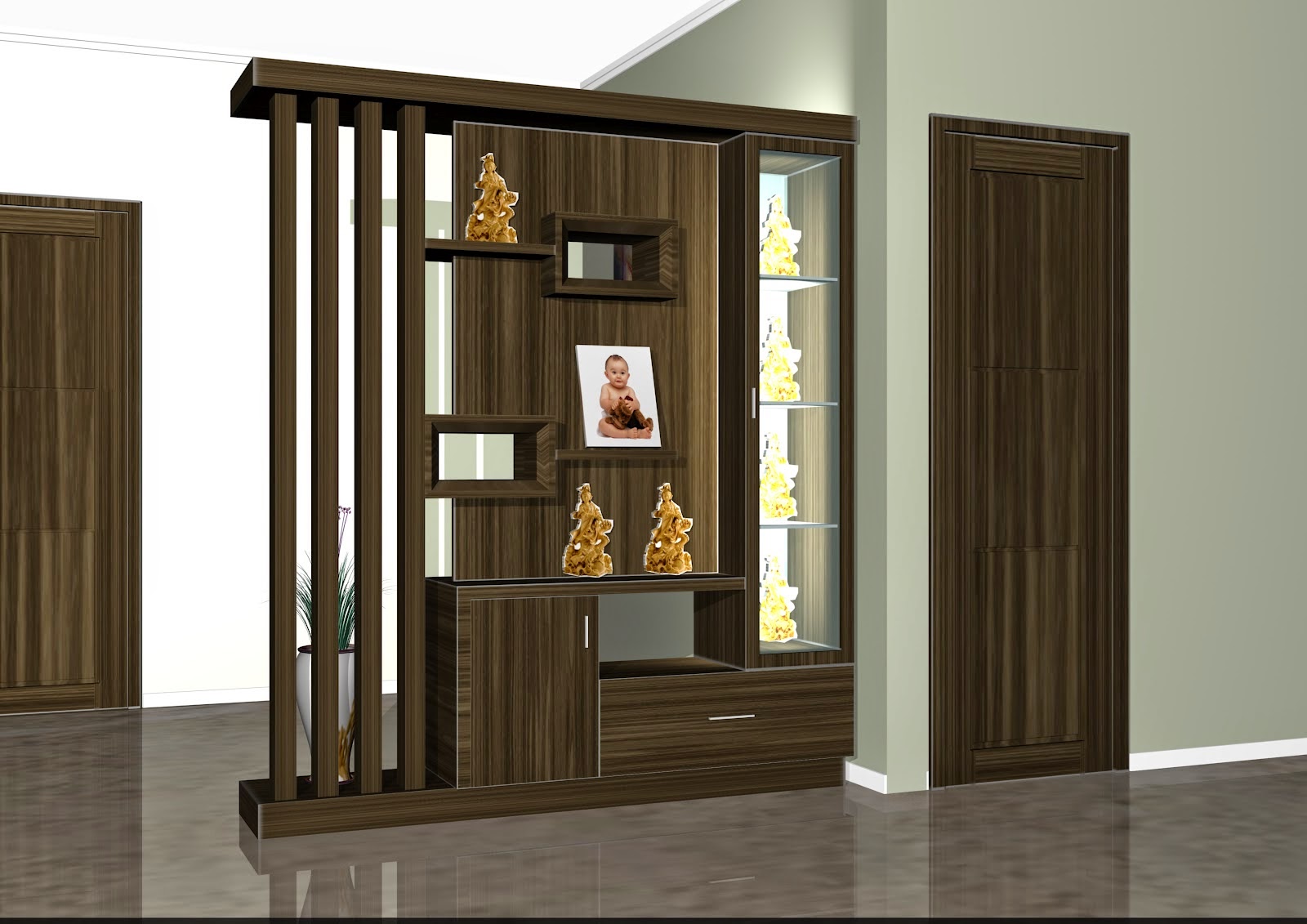 Design Interior  palembang Partisi Interior  Partisi Dua 