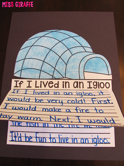 If I Lived in an Igloo writing craft and other super fun winter writing activities