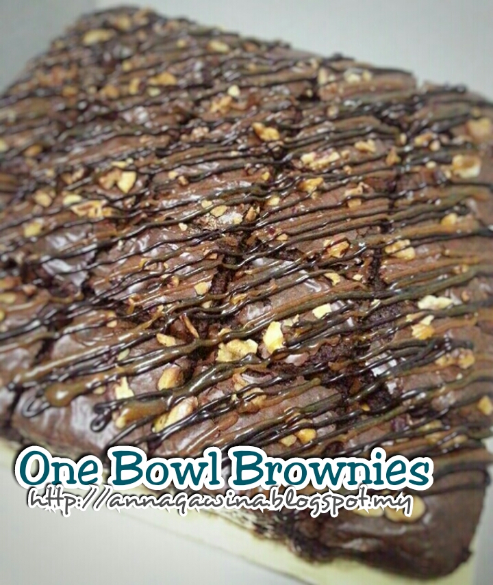 Annaqawina.blogspot.com : BROWNIES KEDUTSS - One Bowl Brownies