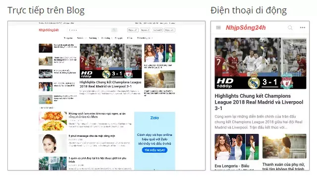 Theme blogspot blog tin tức đẹp chuẩn seo tải nhanh