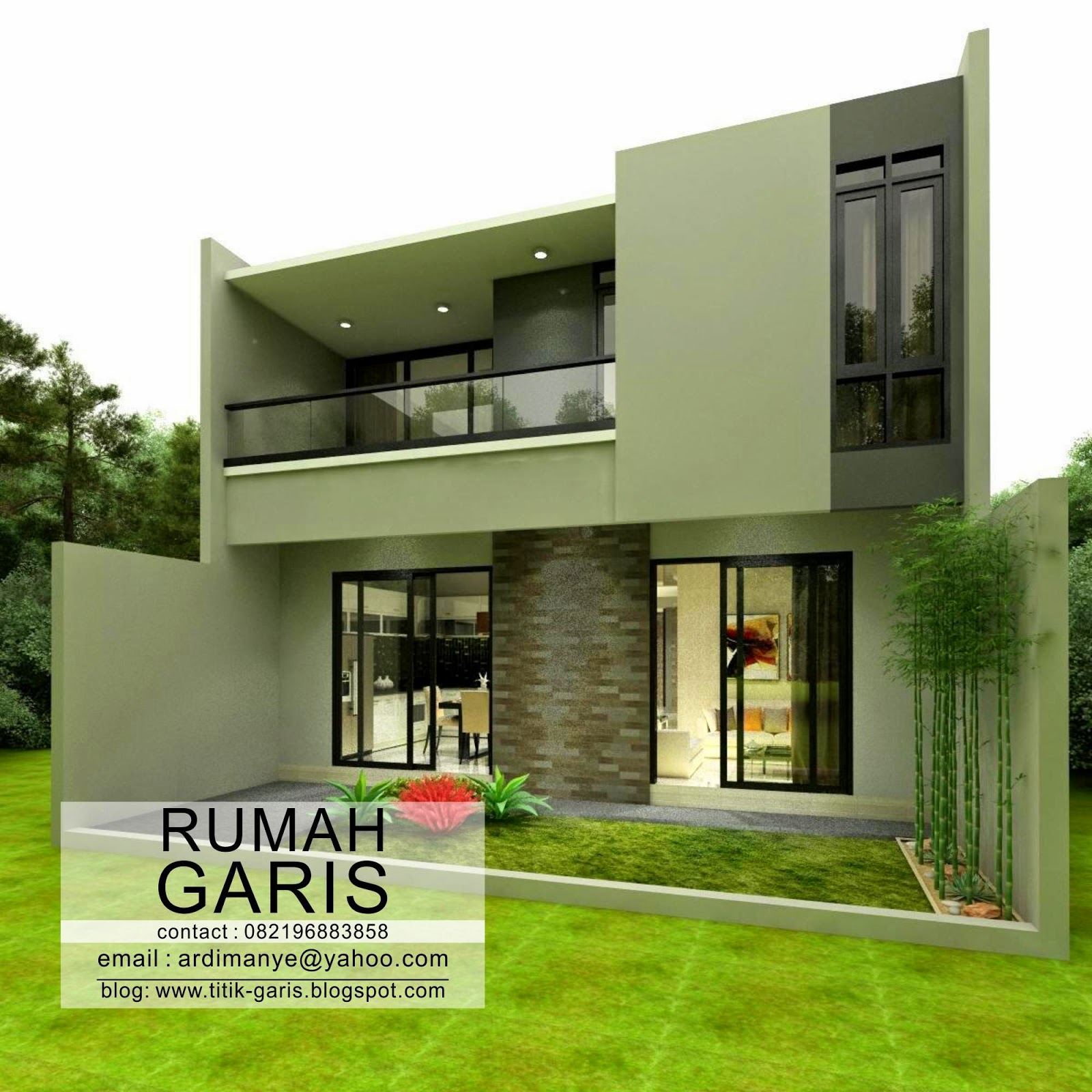 64 Desain Rumah Minimalis 2 Lantai Belakang Desain Rumah