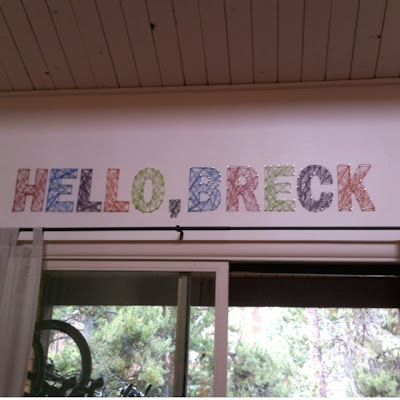 Hello, Breck string art