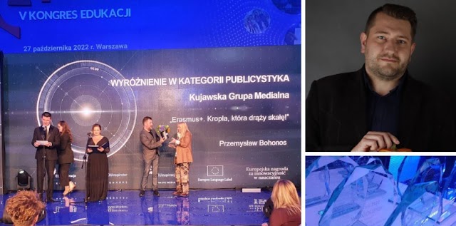 Przemysław Bohonos wyróżniony w konkursie dziennikarskim w V Kongresie Edukacji