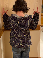 back view of a hoodie