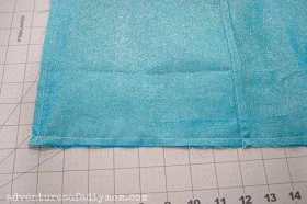 sewing top and bottom of pillow cover