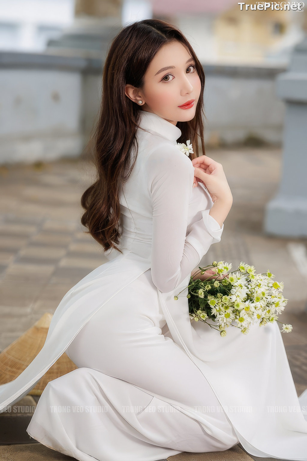 Image Vietnamese Model - Beautiful Girl and Daisy Flower - TruePic.net (129 pictures) - Picture-122