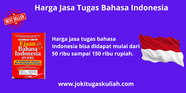 harga jasa tugas bahasa Indonesia
