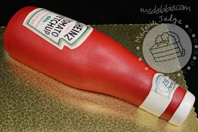 ketchup bottle grooms cake