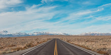 Road in Desert Place Landscape