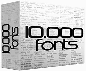 koleksi 10000 font