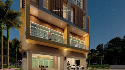 แบบบ้าน 5 ชั้น เจ้าของอาคาร คุณนพรัตน์  สถานที่ก่อสร้าง แขวงบางนา  เขตพระโขนง  กทมฯ รับเหมาก่อสร้าง บริษัท จี เอส ดี จำกัด ARC-13-GSD